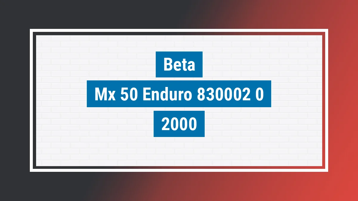 Imagem ilustrativa Beta Mx-50 Enduro 50cc 2000