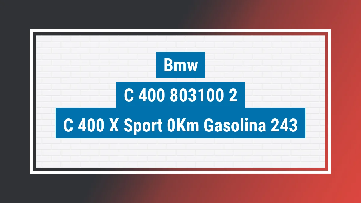 Imagem ilustrativa Bmw C 400 X Sport 0km