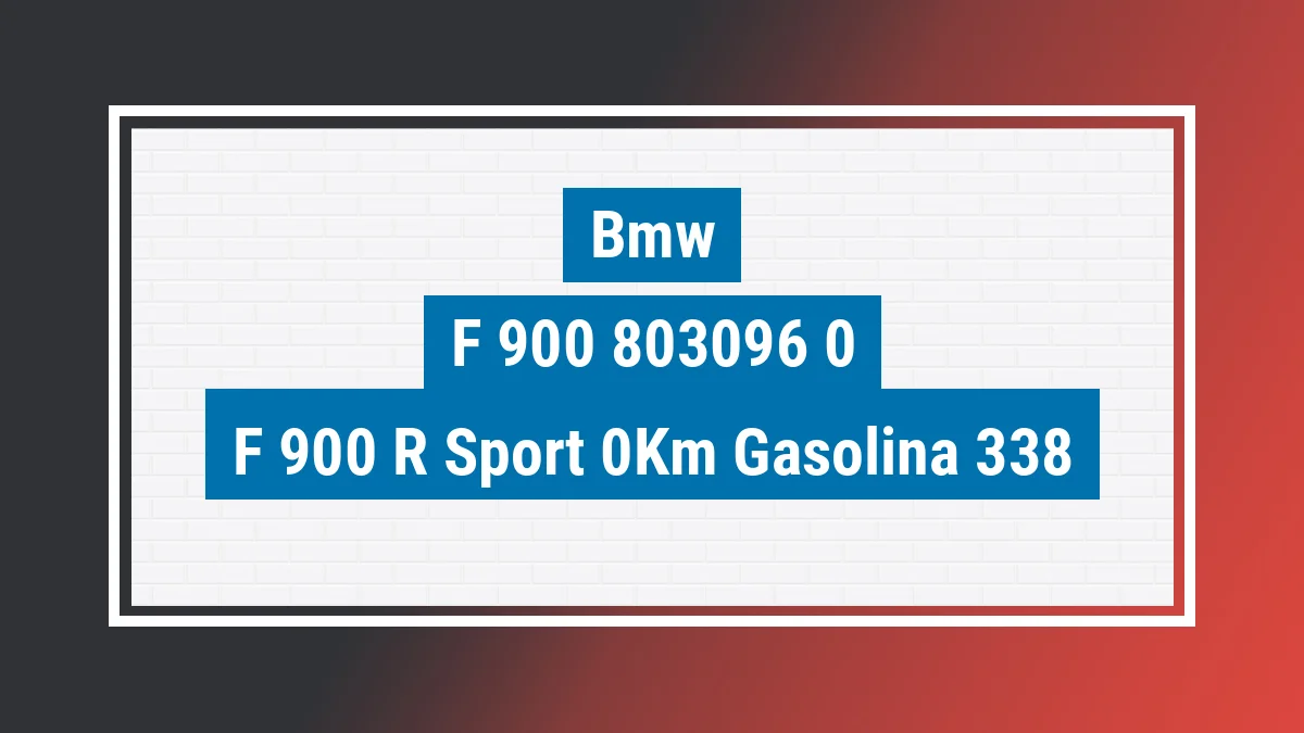 Imagem ilustrativa Bmw F 900 R Sport 0km