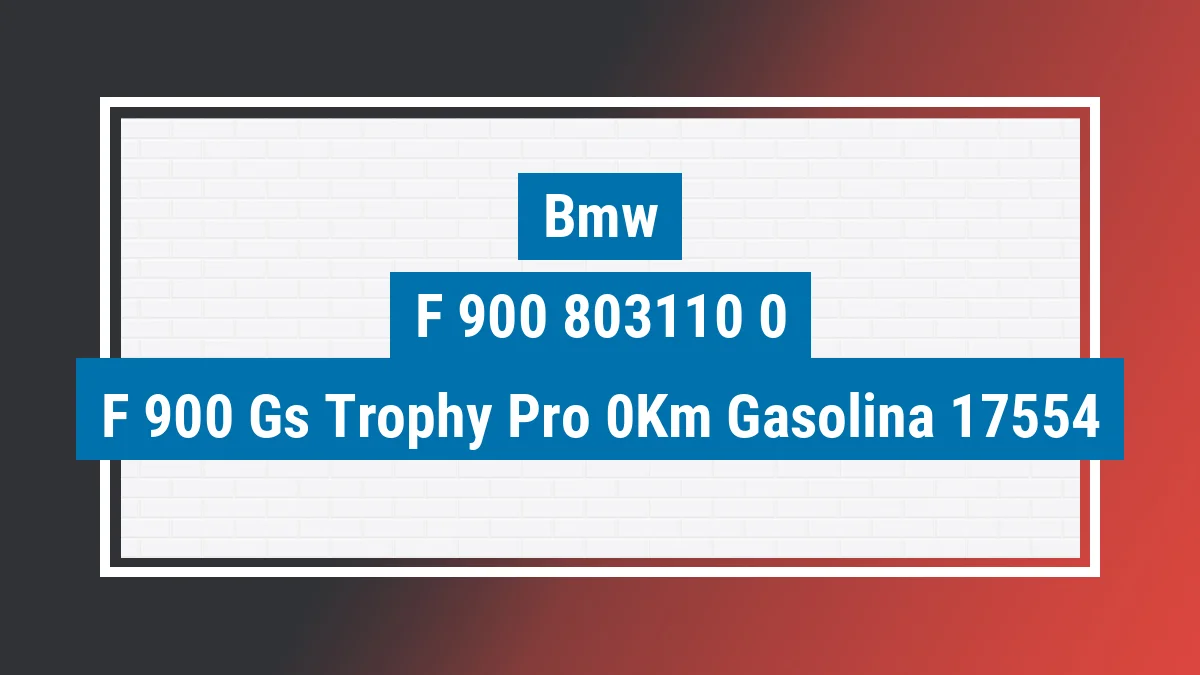 Imagem ilustrativa Bmw F 900 Gs Trophy Pro 0km