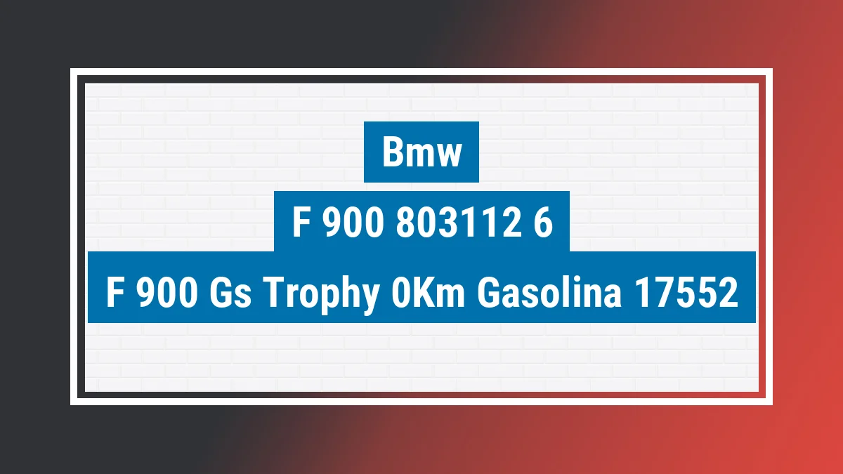 Imagem ilustrativa Bmw F 900 Gs Trophy 0km