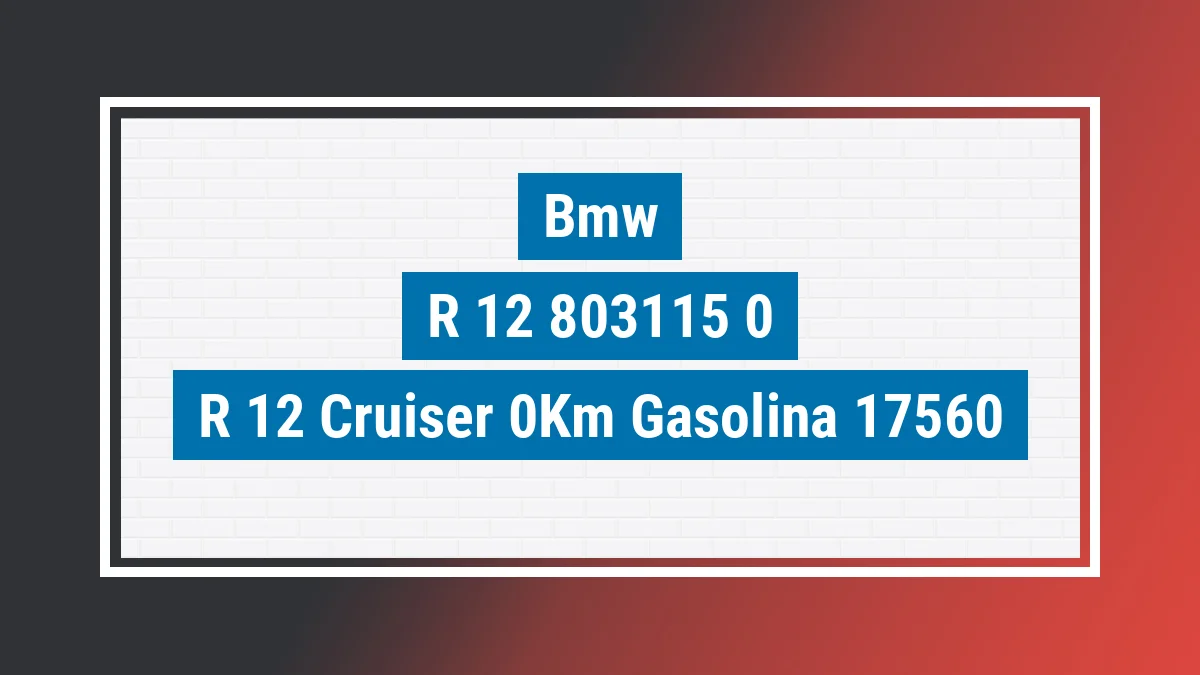 Imagem ilustrativa Bmw R 12 Cruiser 0km