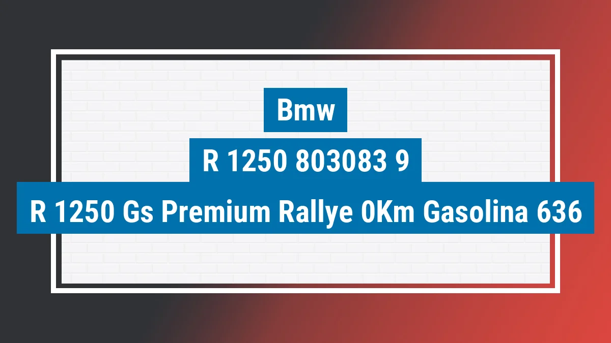 Imagem ilustrativa Bmw R 1250 Gs Premium Rallye 0km
