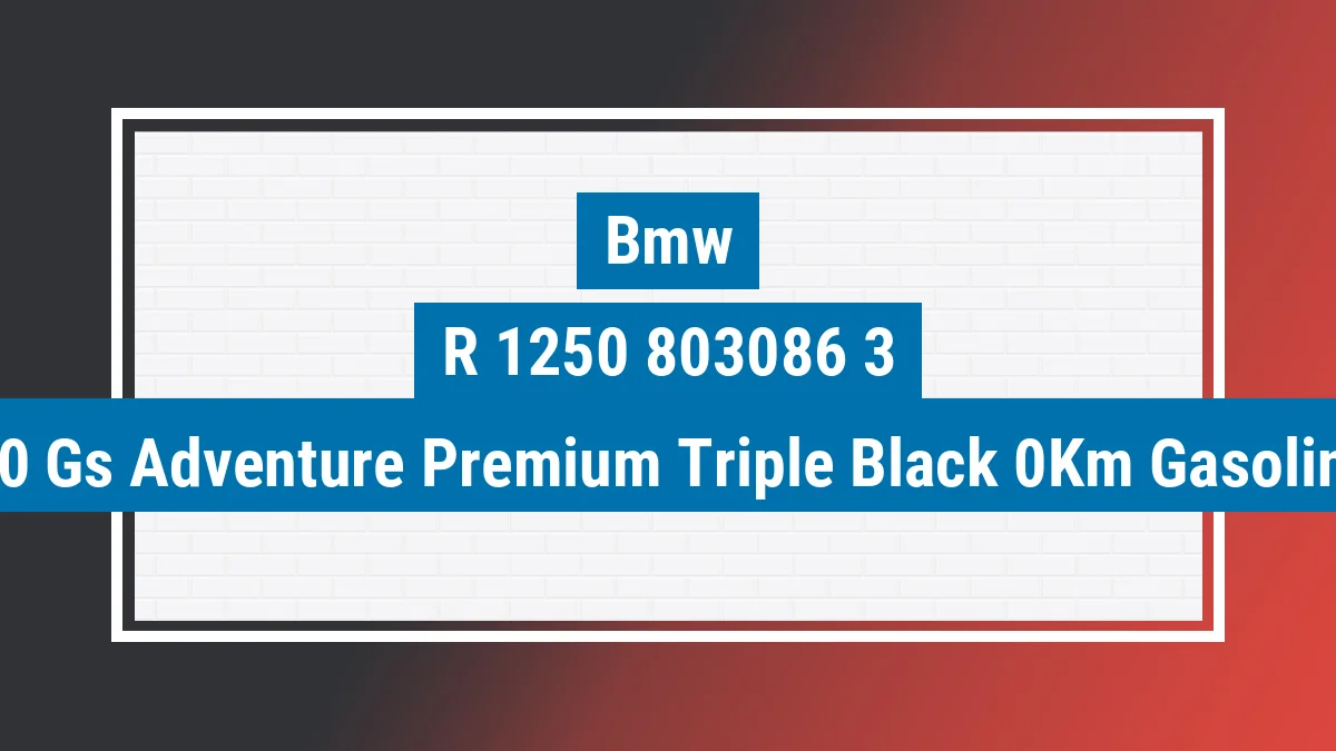 Imagem ilustrativa Bmw R 1250 Gs Adventure Premium Triple Black 0km