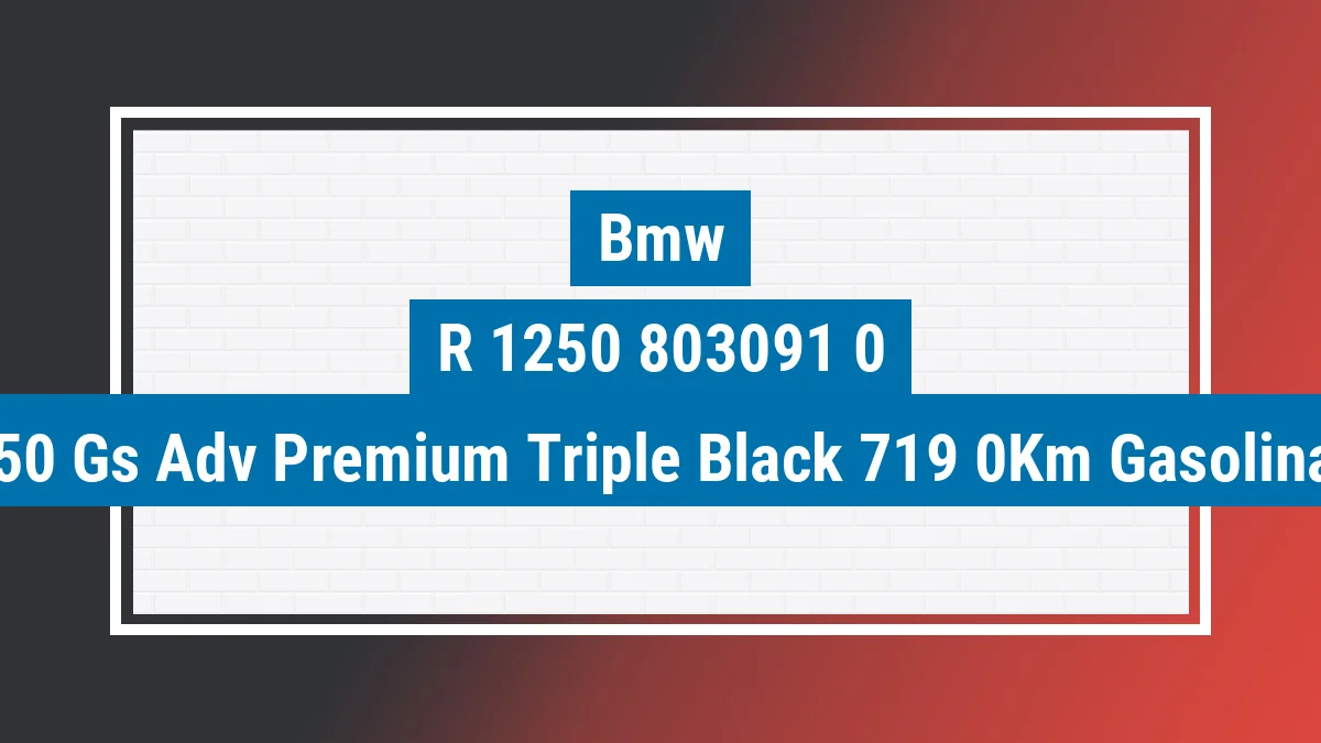 Imagem ilustrativa Bmw R 1250 Gs Adv.premium Triple Black 719 0km