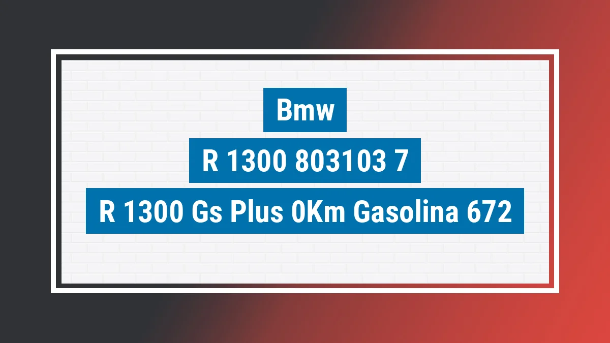 Imagem ilustrativa Bmw R 1300 Gs Plus 0km