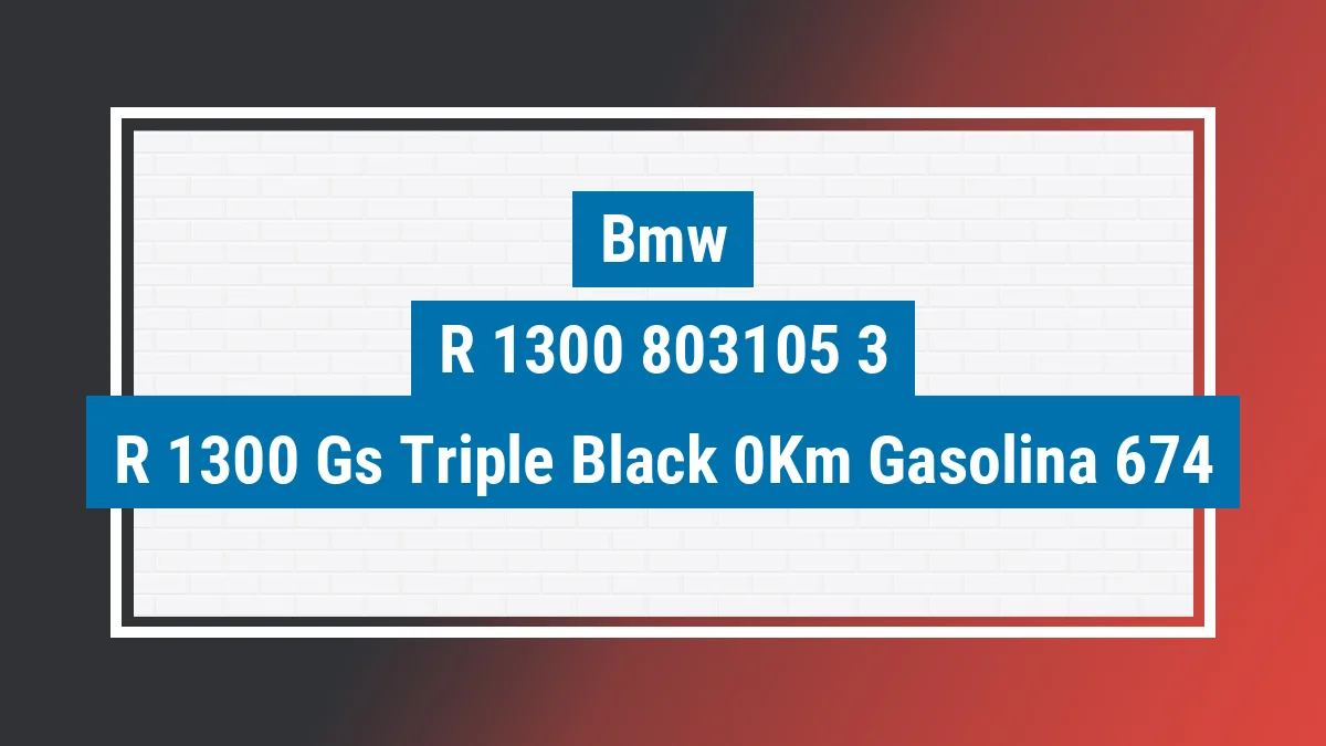 Imagem ilustrativa Bmw R 1300 Gs Triple Black 0km