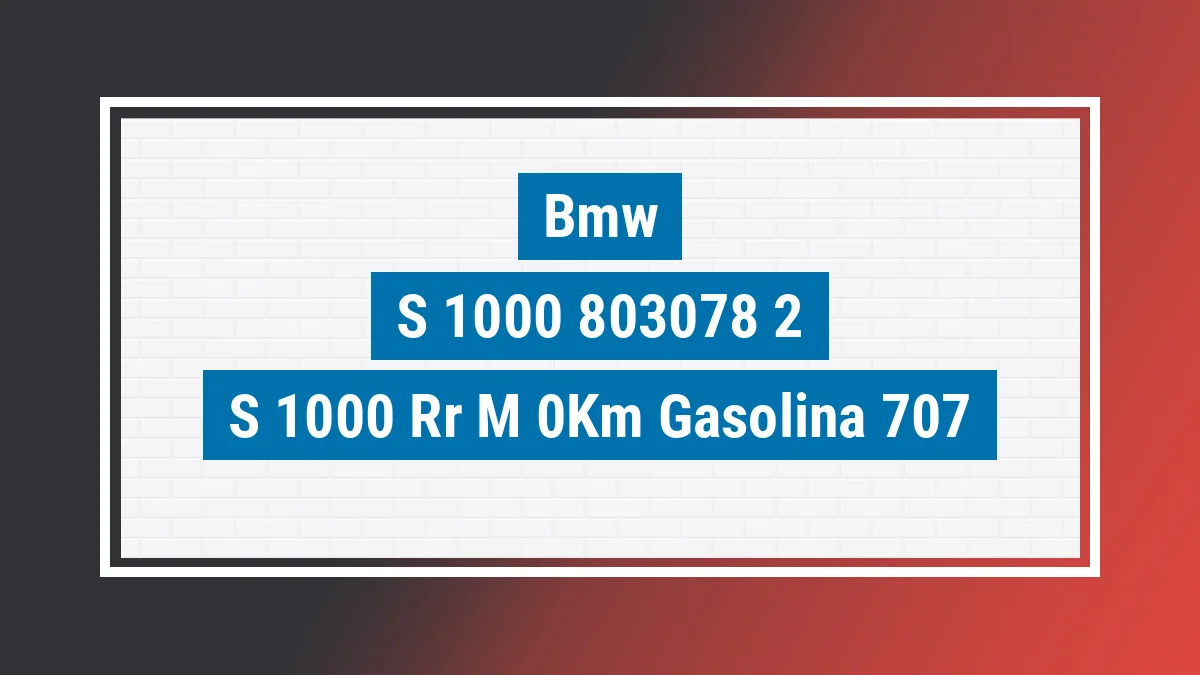 Imagem ilustrativa Bmw S 1000 Rr-m 0km