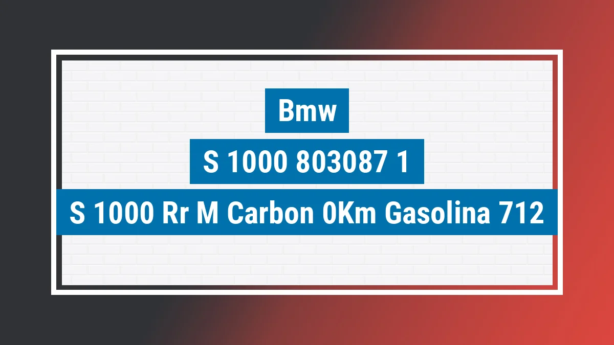 Imagem ilustrativa Bmw S 1000 Rr-m Carbon 0km
