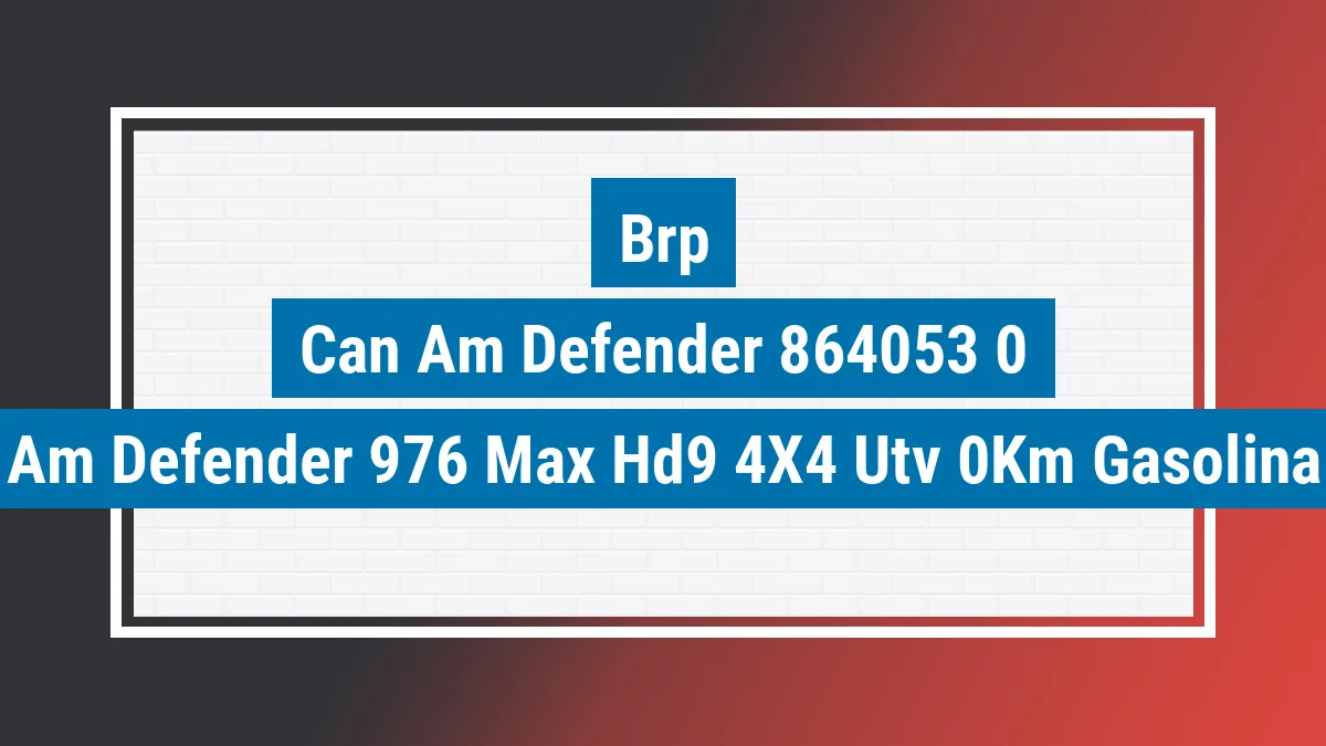 Imagem ilustrativa Brp Can-am Defender 976 Max Hd9 4x4 (utv) 0km