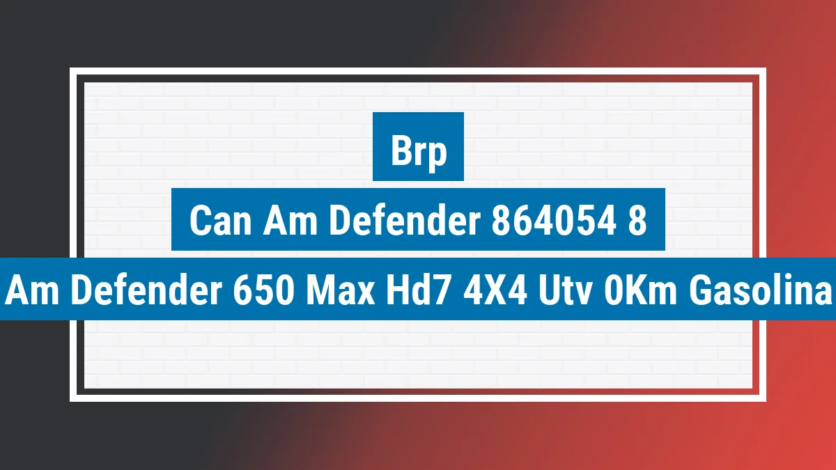 Imagem ilustrativa Brp Can-am Defender 650 Max Hd7 4x4 (utv) 0km