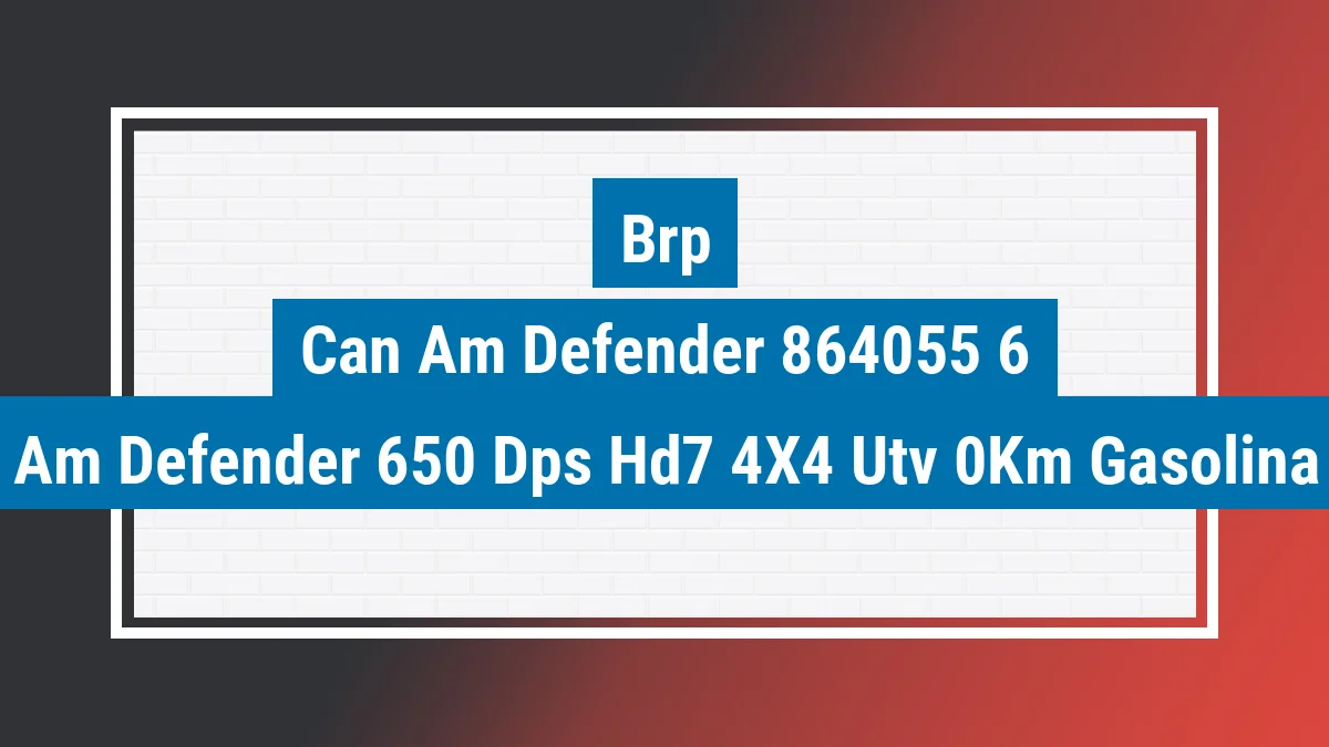 Imagem ilustrativa Brp Can-am Defender 650 Dps Hd7 4x4 (utv) 0km