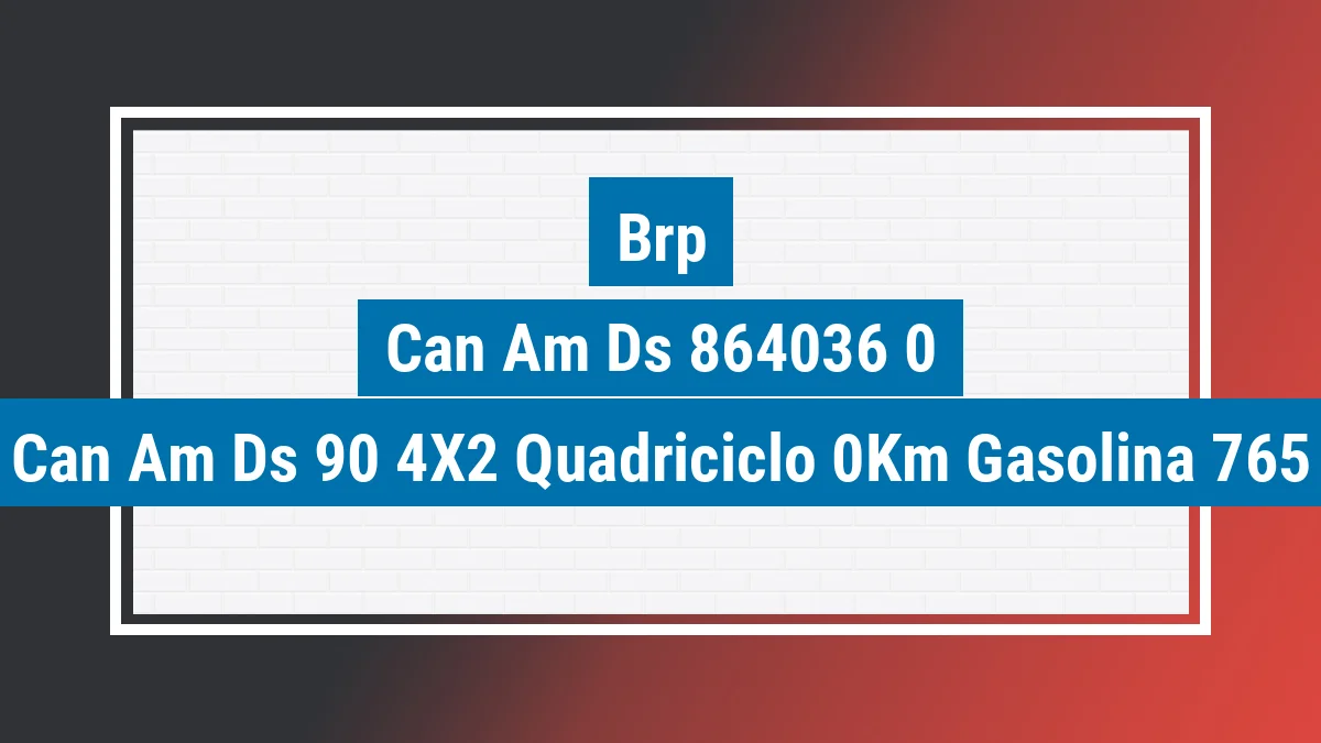 Imagem ilustrativa Brp Can-am Ds 90 4x2 Quadriciclo 0km