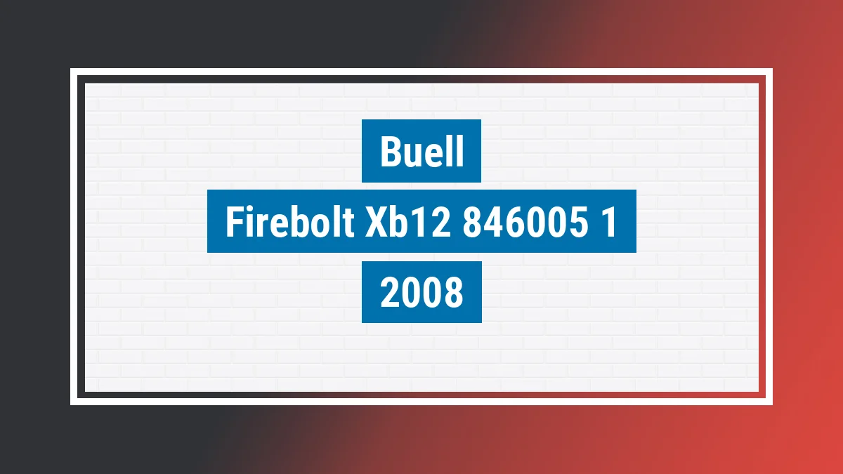 Imagem ilustrativa Buell Firebolt Xb12 R 2008