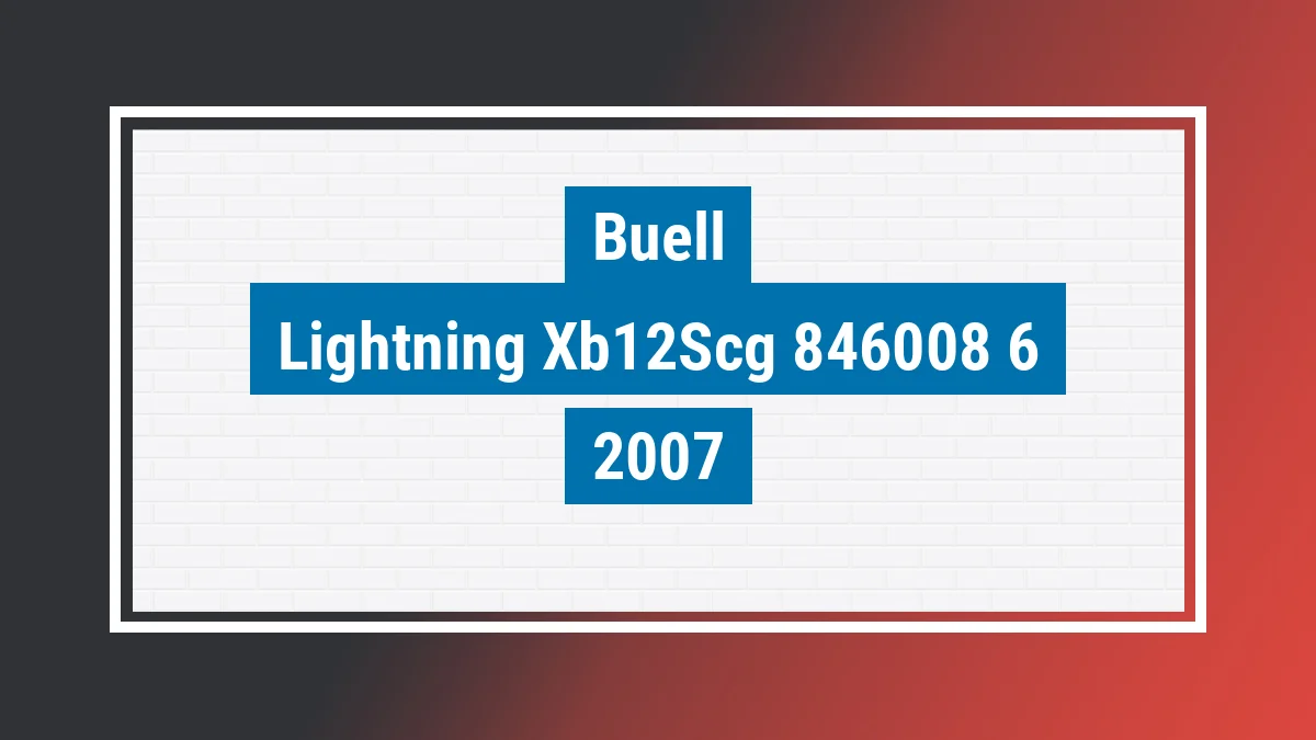 Imagem ilustrativa Buell Lightning Xb12scg 2007