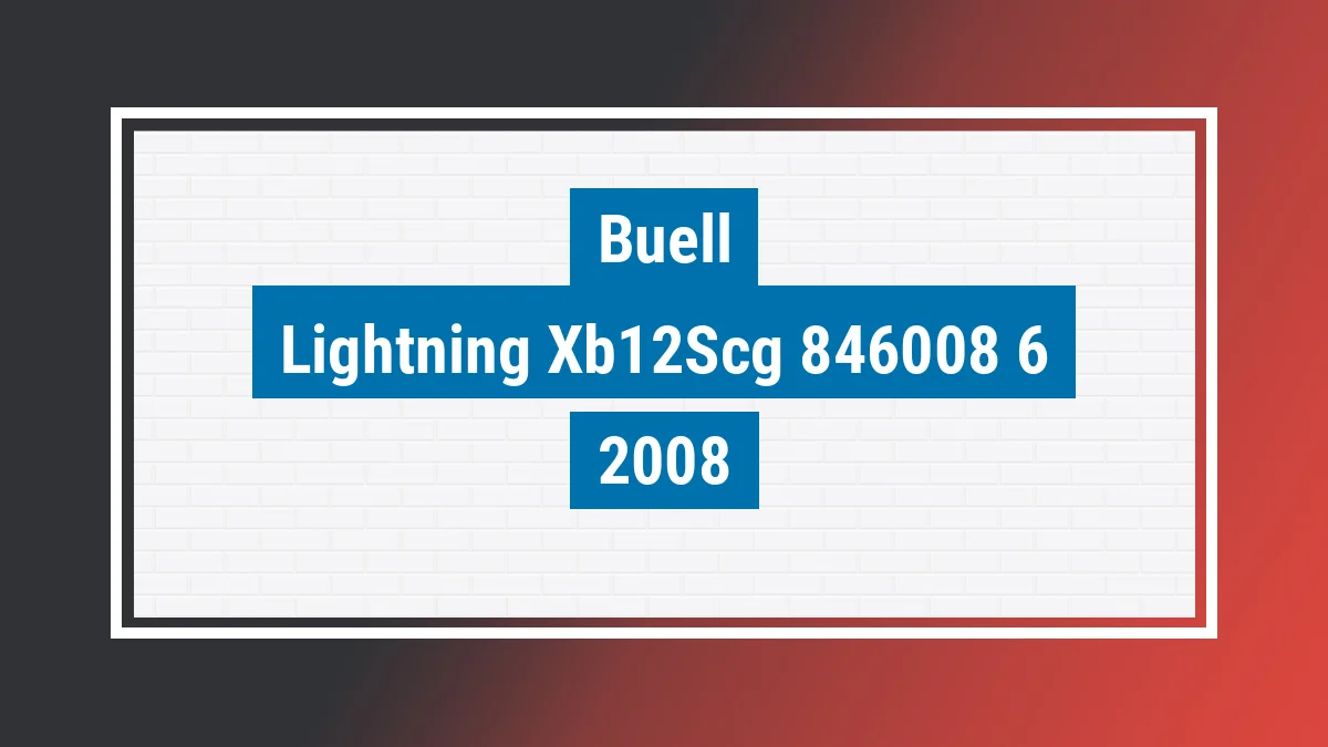 Imagem ilustrativa Buell Lightning Xb12scg 2008