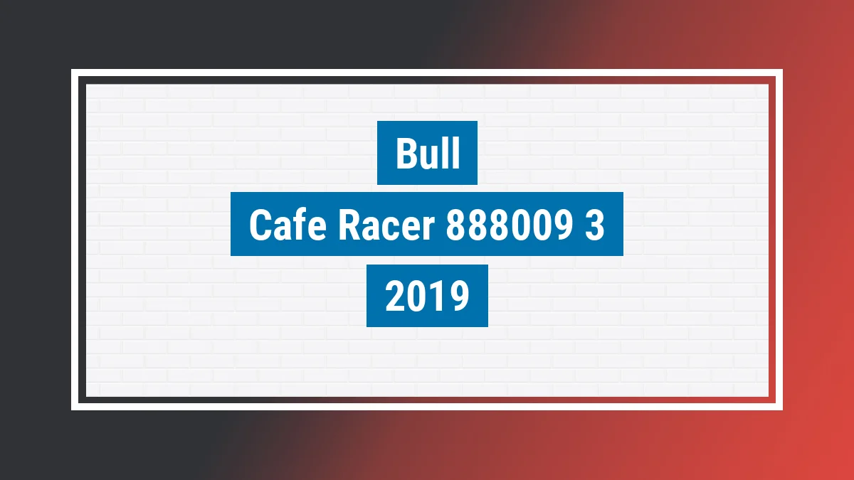 Imagem ilustrativa Bull Café Racer B31 2019