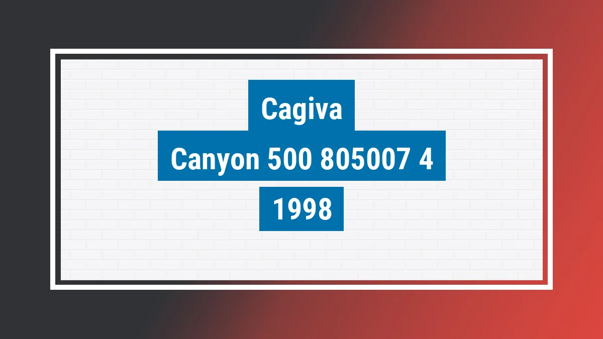 Imagem ilustrativa Cagiva Canyon 500 1998