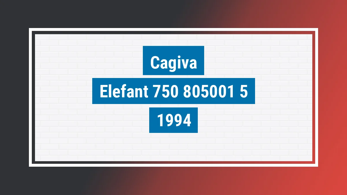 Imagem ilustrativa Cagiva Elefant 750 1994