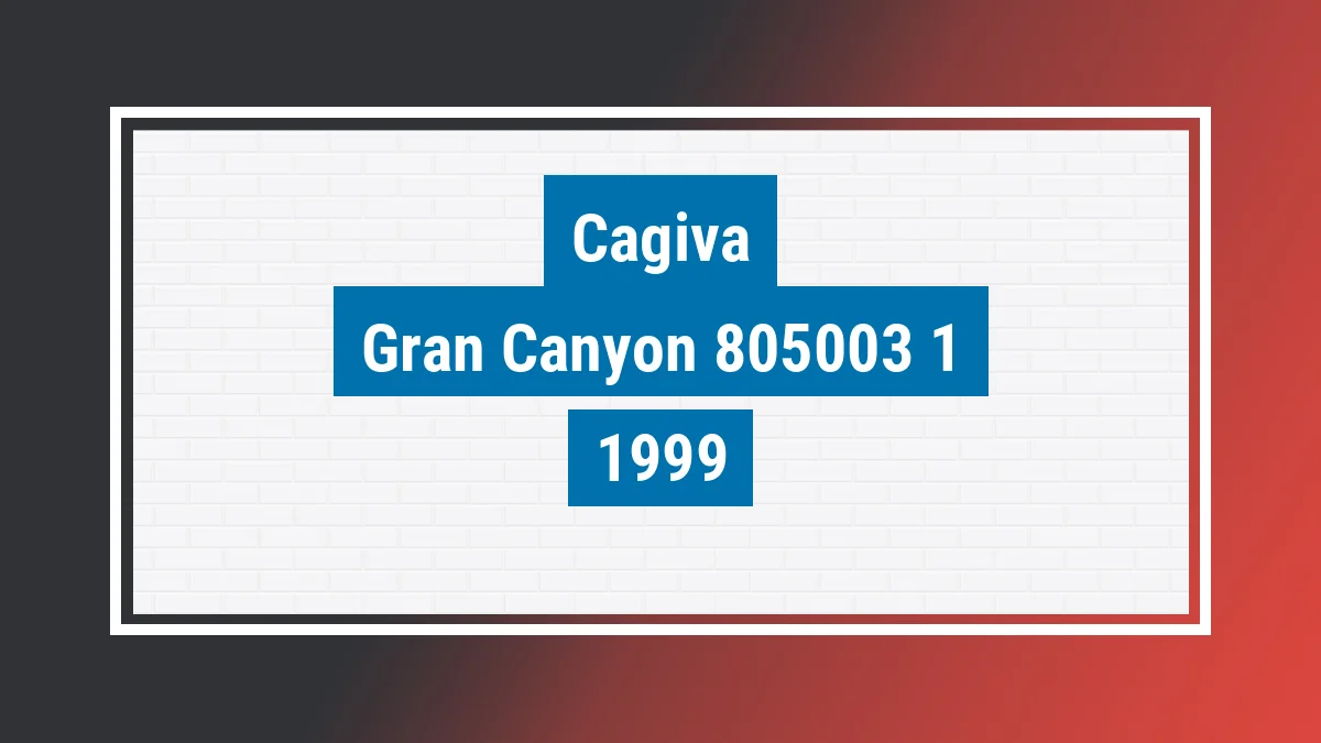 Imagem ilustrativa Cagiva Gran Canyon 900 1999
