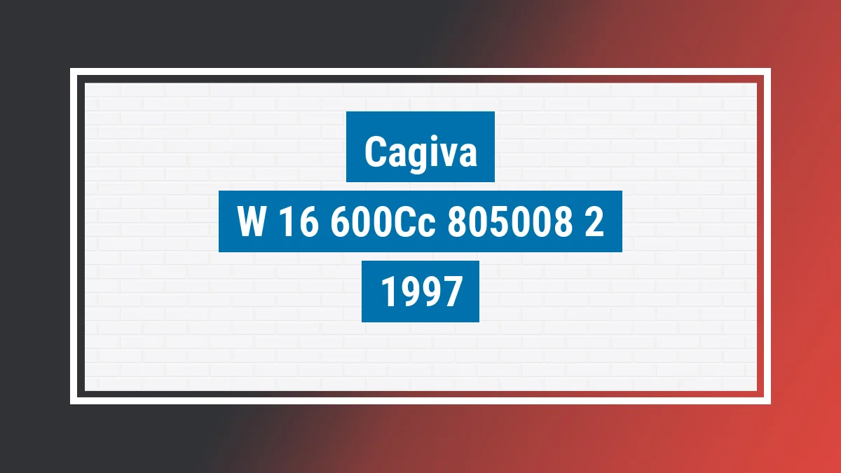 Imagem ilustrativa Cagiva W-16 600cc 1997