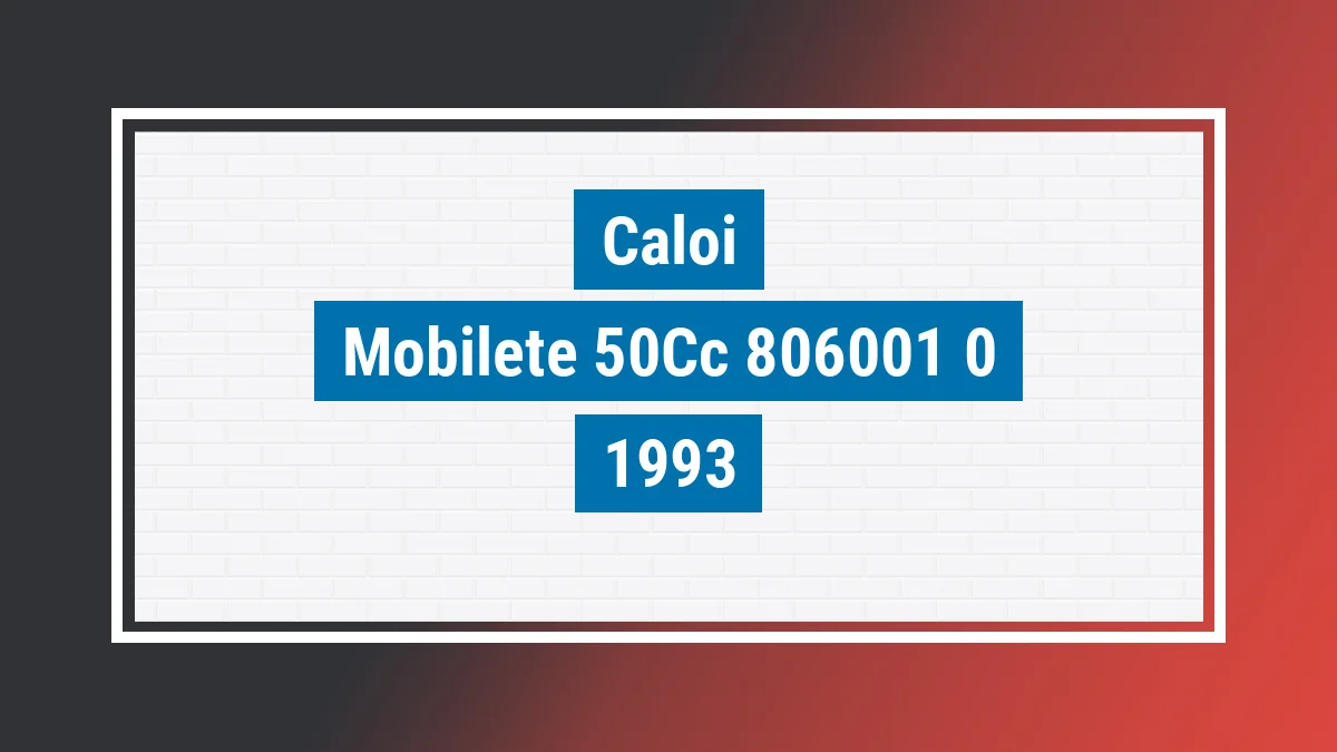 Imagem ilustrativa Caloi Mobilete 50cc 1993