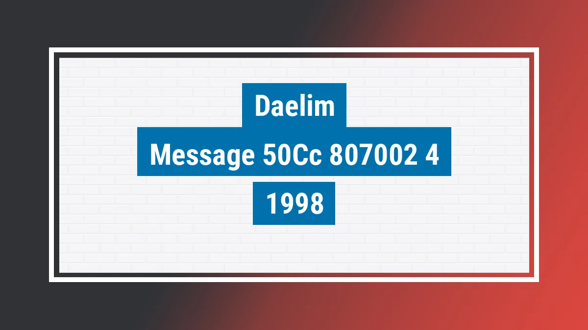 Imagem ilustrativa Daelim Message 50cc 1998