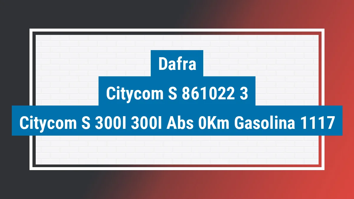Imagem ilustrativa Dafra Citycom S 300i 300i Abs 0km