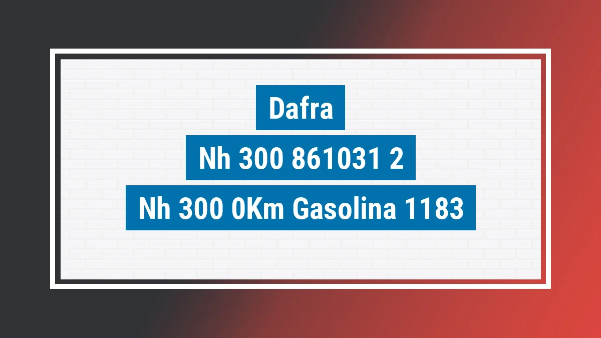 Imagem ilustrativa Dafra Nh 300 0km