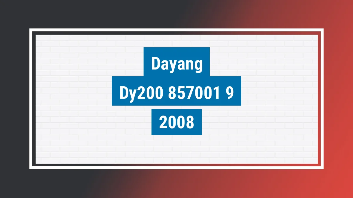 Imagem ilustrativa Dayang Dy200 2008