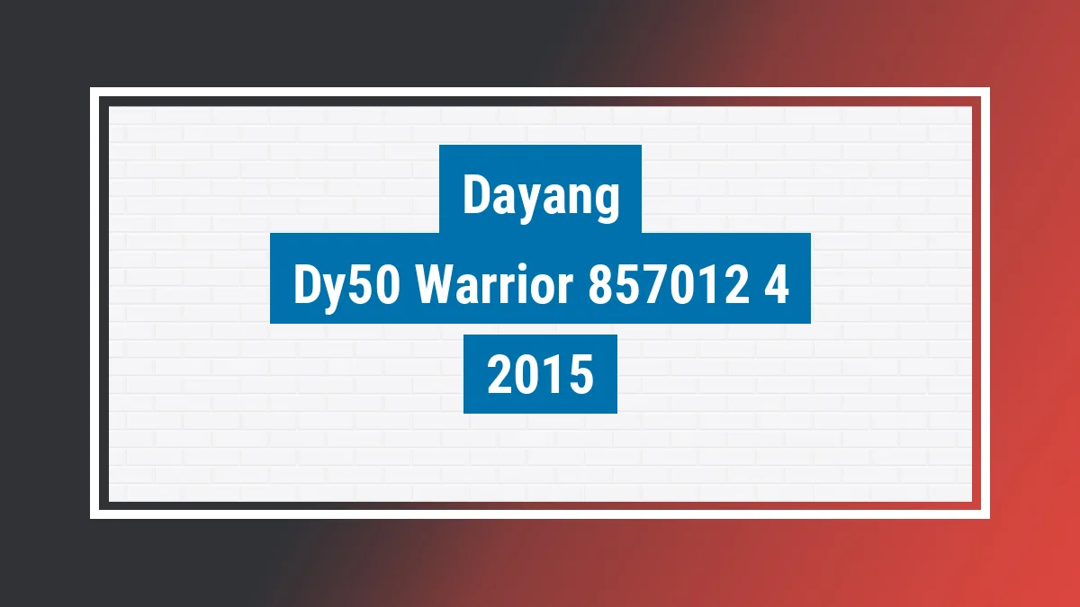 Imagem ilustrativa Dayang Dy50 Warrior 2015