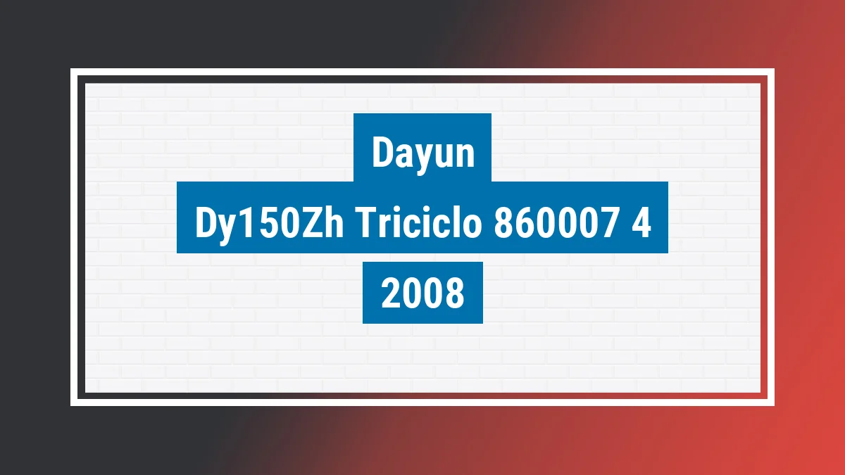 Imagem ilustrativa Dayun Dy150zh (triciclo Carga) 2008