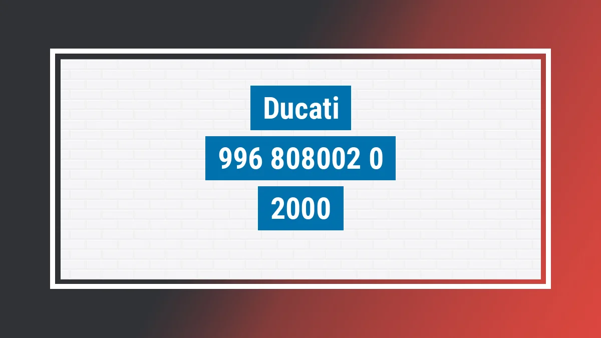 Imagem ilustrativa Ducati 996 2000