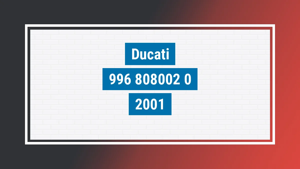 Imagem ilustrativa Ducati 996 2001