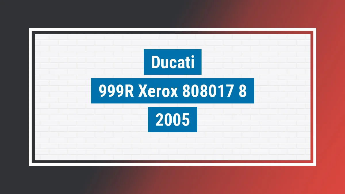 Imagem ilustrativa Ducati 999r Xerox 999cc 2005