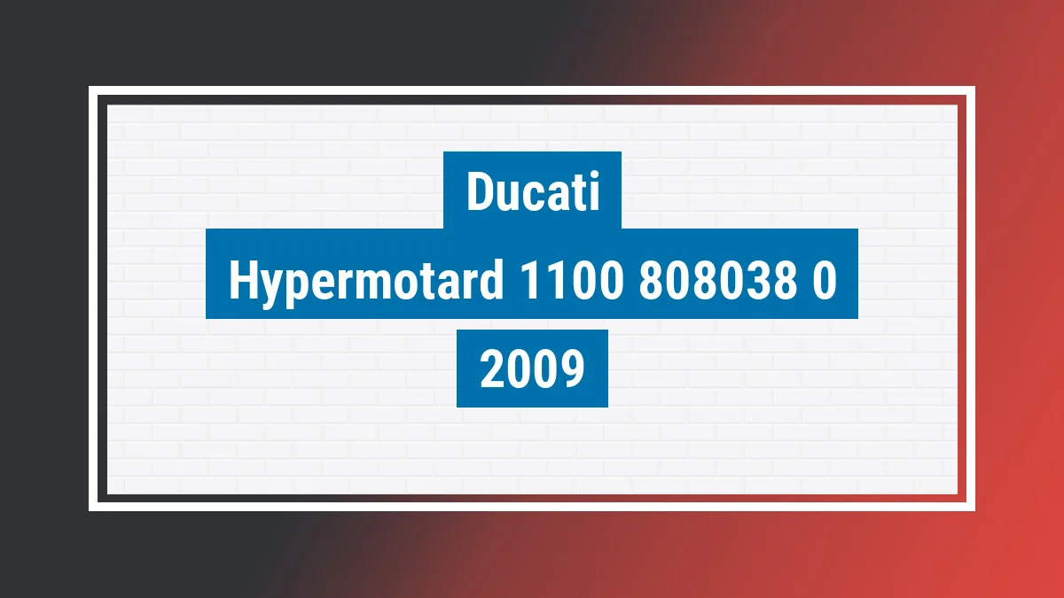Imagem ilustrativa Ducati Hypermotard 1100 Evo 1078cc 2009