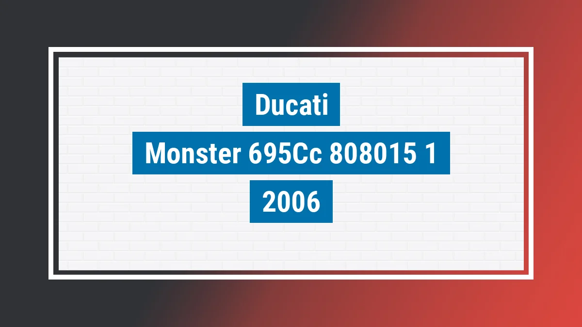 Imagem ilustrativa Ducati Monster 695cc 2006