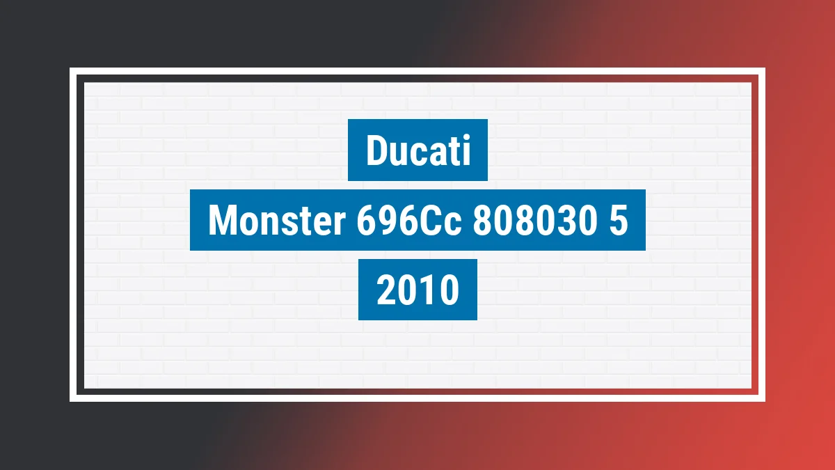 Imagem ilustrativa Ducati Monster 696cc 2010
