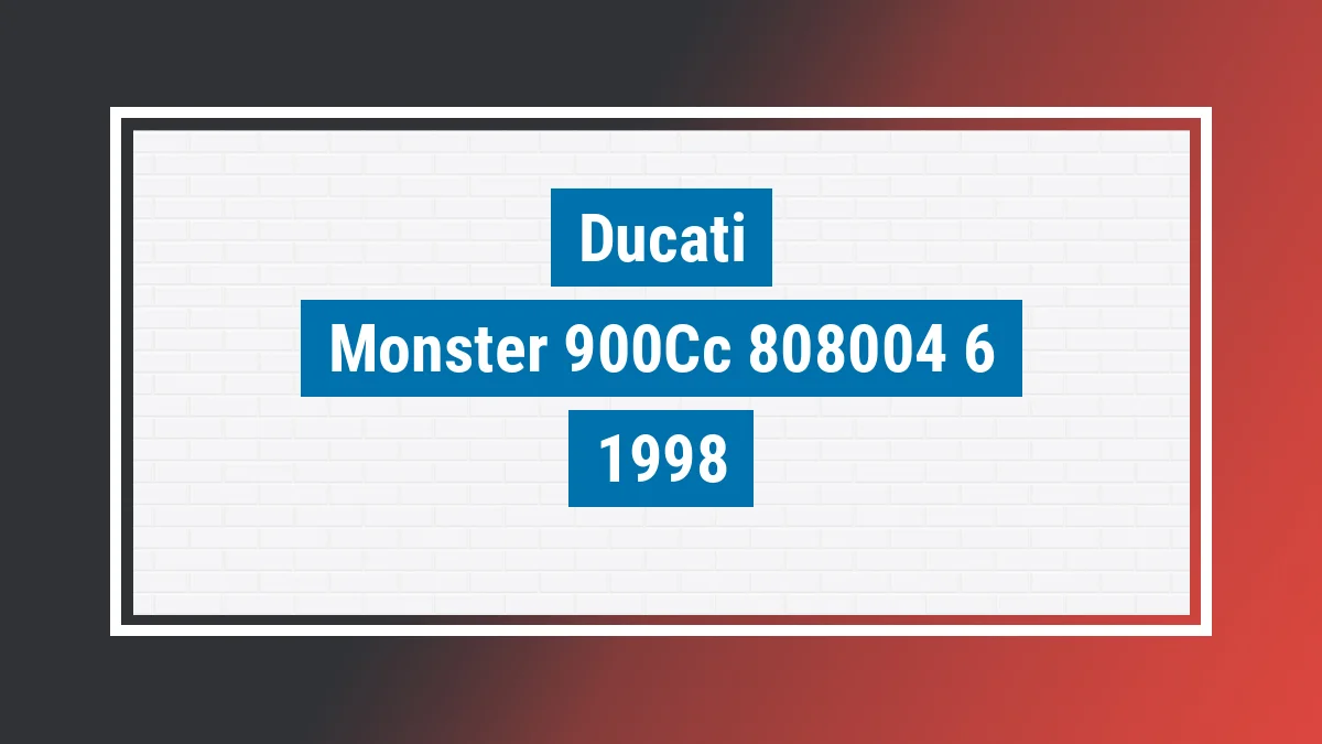 Imagem ilustrativa Ducati Monster 900cc 1998