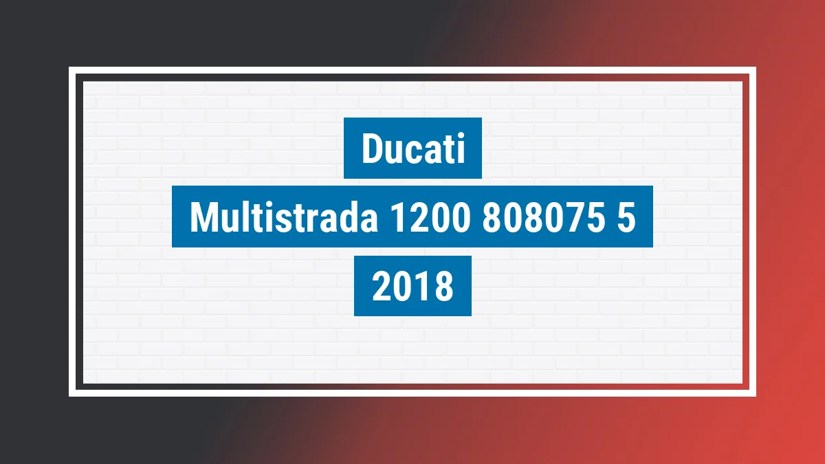 Imagem ilustrativa Ducati Multistrada 1200 Enduro Limited Edition 2018