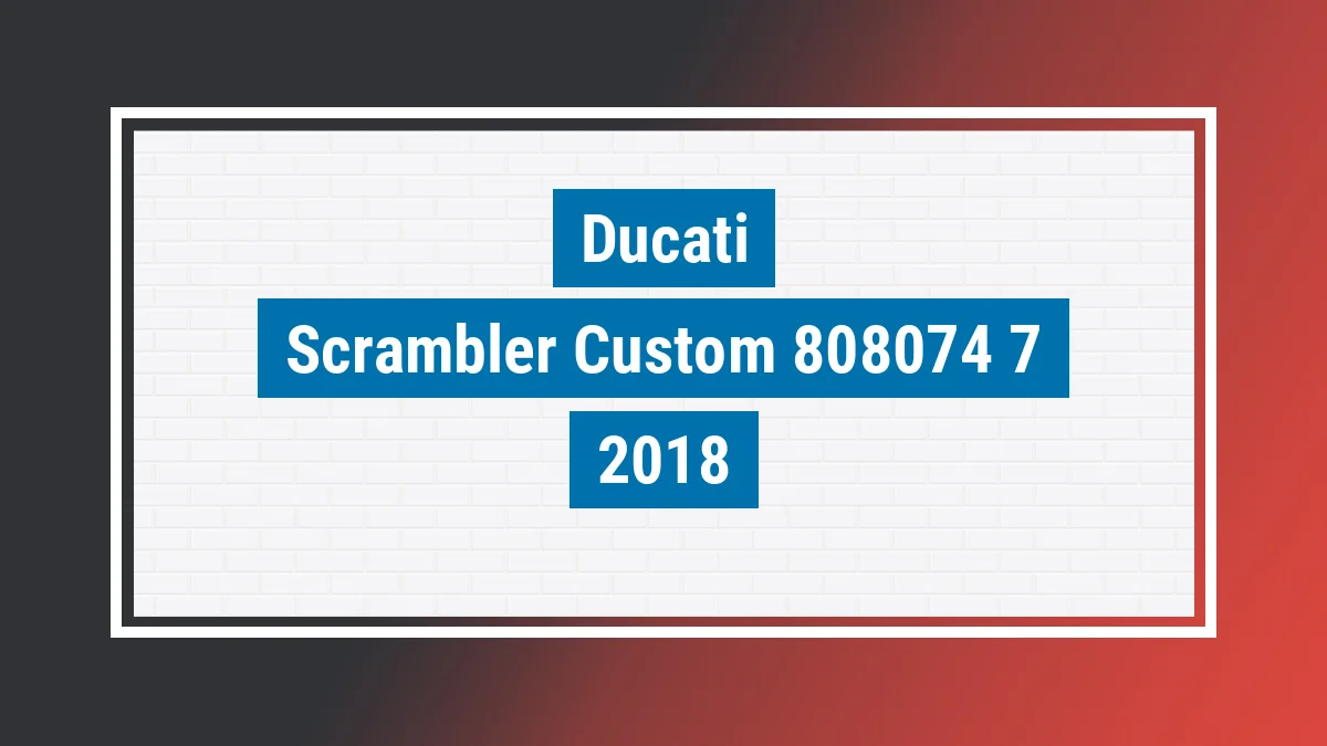 Imagem ilustrativa Ducati Scrambler Custom 800cc 2018