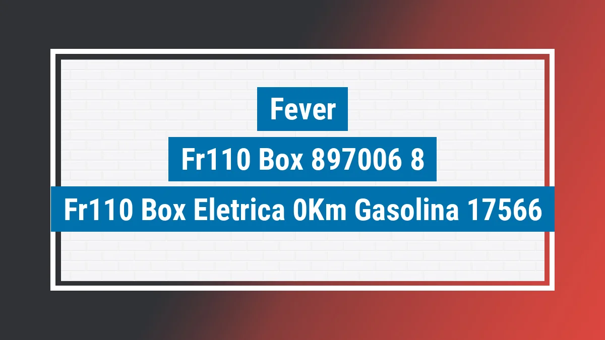 Imagem ilustrativa Fever Fr110 Box (elétrica) 0km