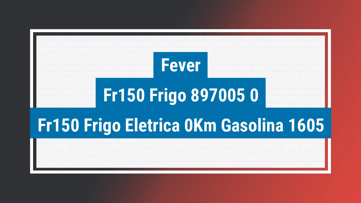 Imagem ilustrativa Fever Fr150 Frigo (elétrica) 0km
