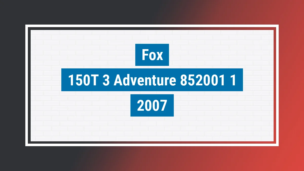 Imagem ilustrativa Fox 150t-3 Adventure 2007