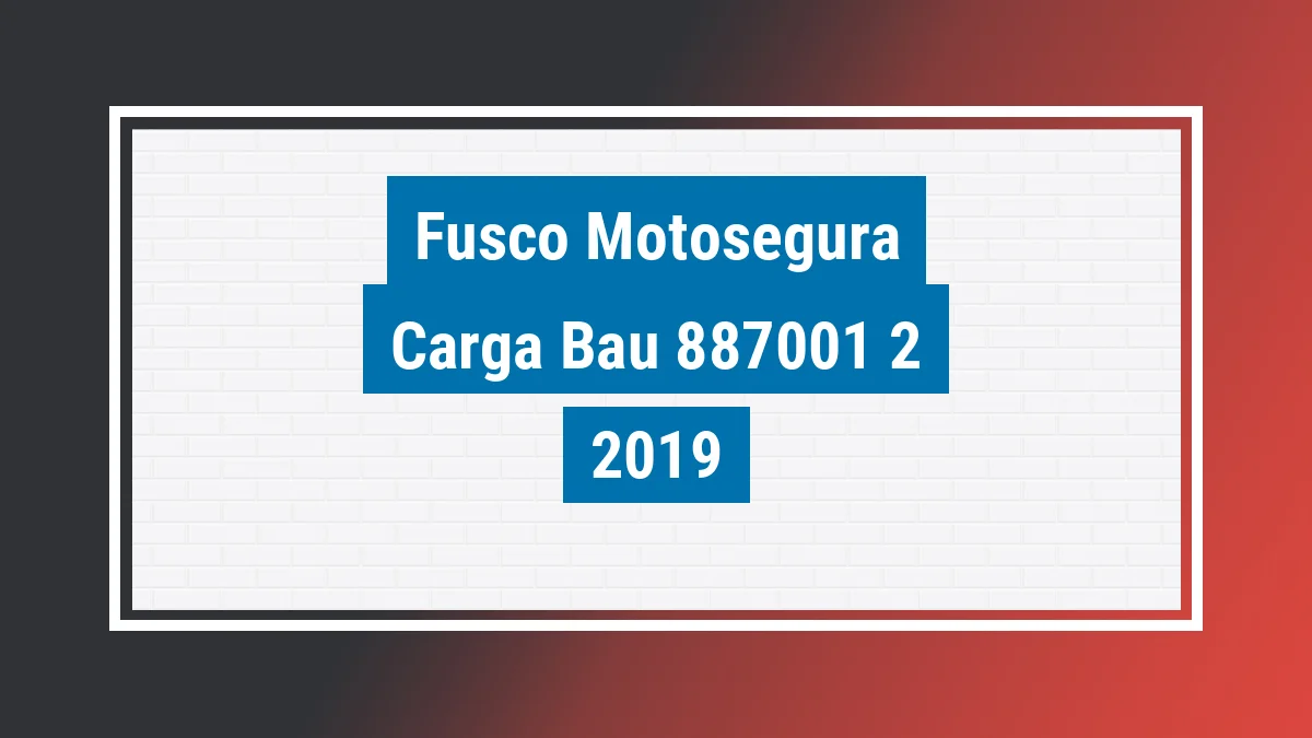 Imagem ilustrativa Fusco Motosegura Carga Baú 125cc 2019