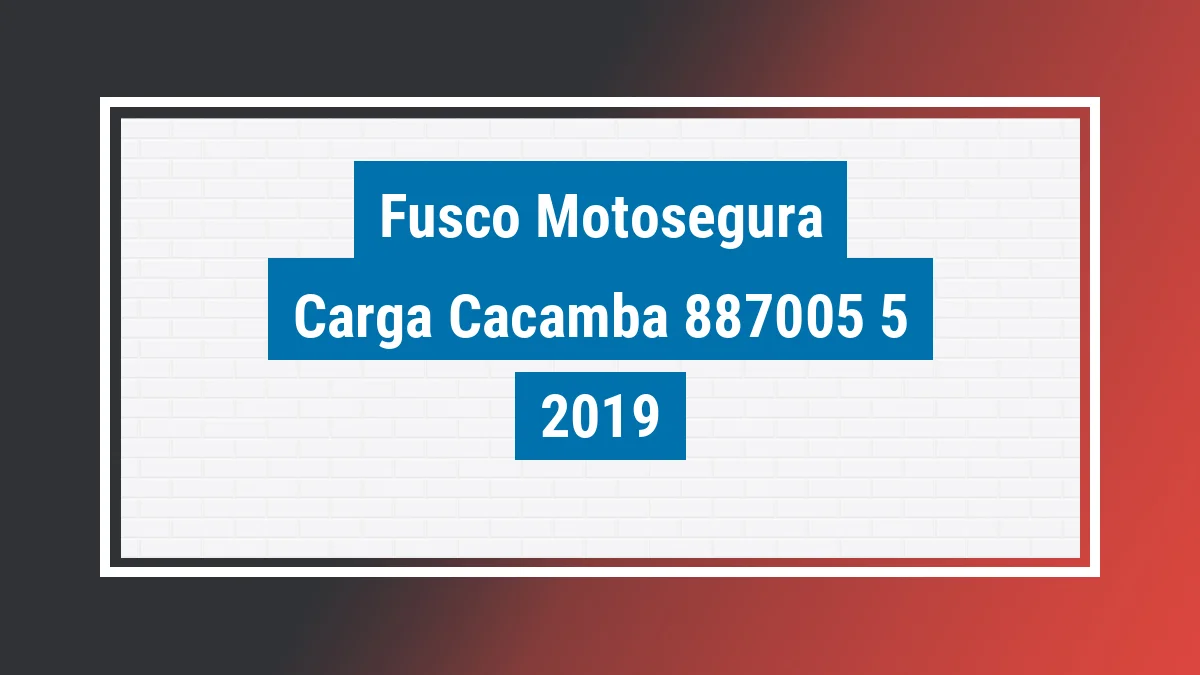 Imagem ilustrativa Fusco Motosegura Carga Caçamba 160cc 2019