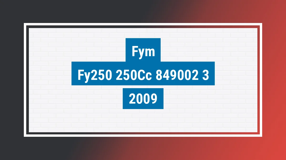 Imagem ilustrativa Fym Fy250 250cc 2009