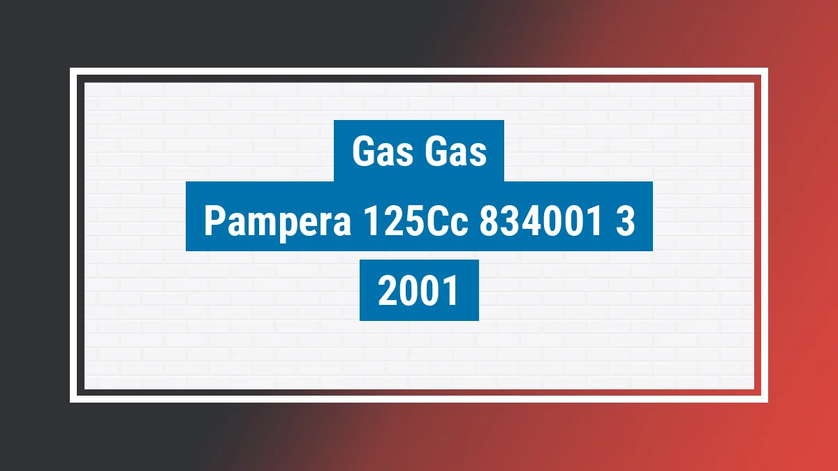 Imagem ilustrativa Gas Gas Pampera 125cc 2001