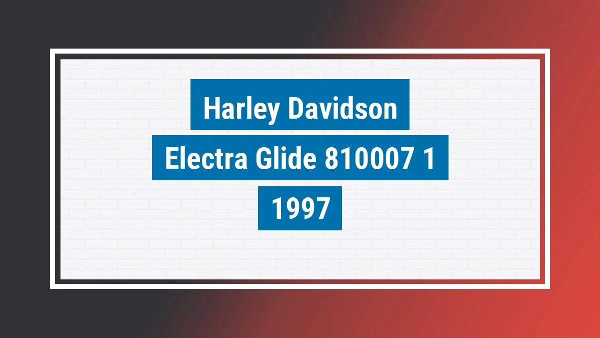 Imagem ilustrativa Harley-davidson Electra Glide Flht 1997