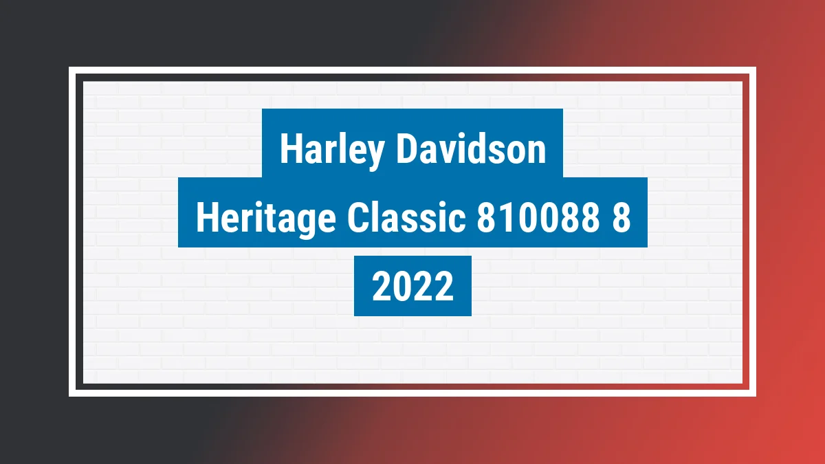Imagem ilustrativa Harley-davidson Heritage Classic Flhc flhcs 2022